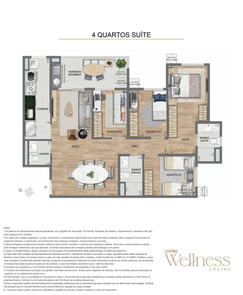 Planta do Living Wellness Grajaú