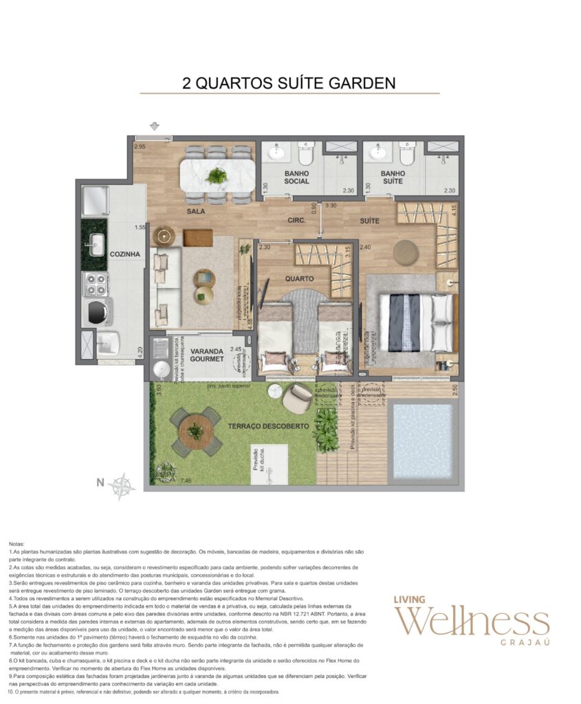 Planta do Living Wellness Grajaú